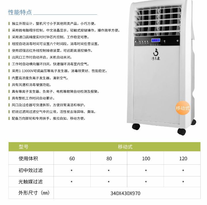 凈為康JWKJH款式Ⅱ（150?）普通移動(dòng)式，等離子空氣消毒機(jī)1.png