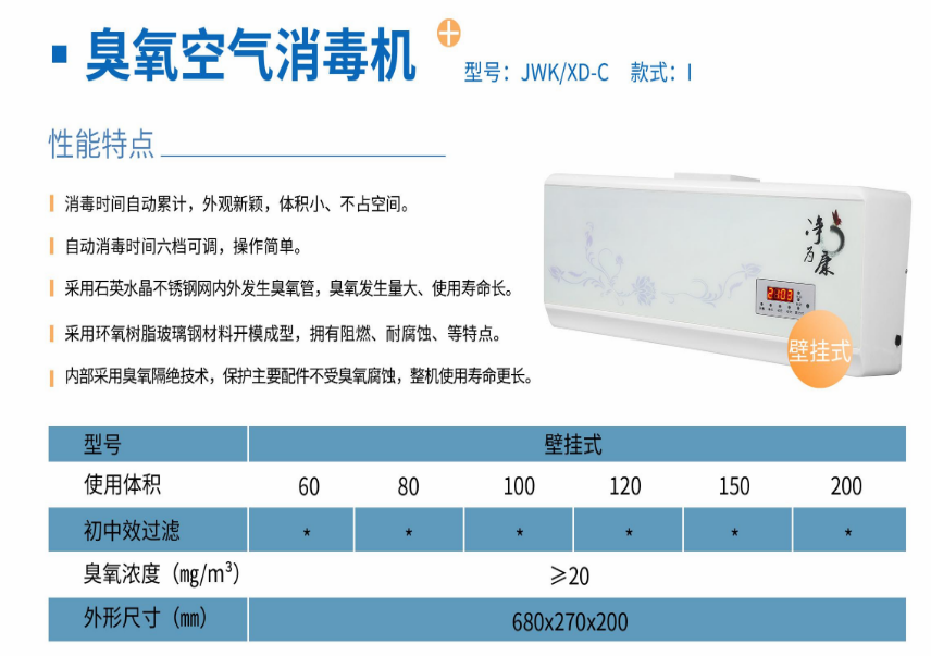 凈為康JWKXD-C款式Ⅰ（120?）壁掛式，臭氧空氣消毒凈化機(jī)1.png