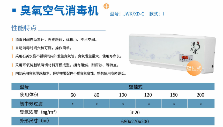 凈為康JWKXD-C款式Ⅰ（100?）壁掛式，臭氧空氣消毒凈化機(jī)1.png